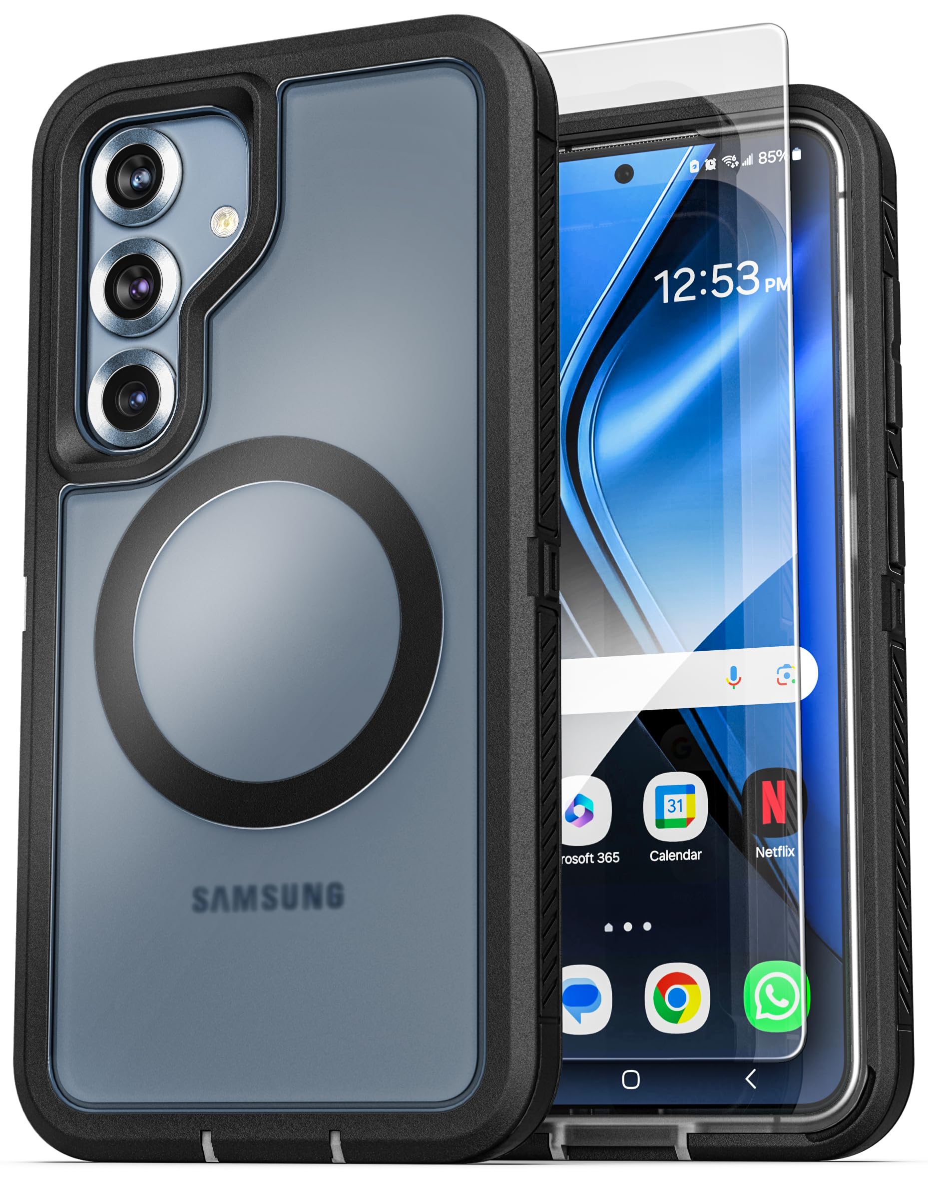 Amazon.com: ENCASED for Samsung Galaxy S25 Plus Heavy Duty Case